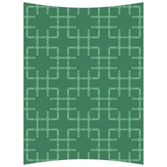 Dark Mint Green Geometric Back Support Cushion by SpinnyChairDesigns