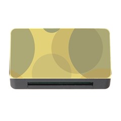 Yellow Grey Large Polka Dots Memory Card Reader With Cf by SpinnyChairDesigns