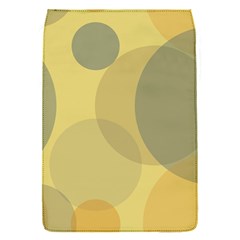 Yellow Grey Large Polka Dots Removable Flap Cover (s) by SpinnyChairDesigns