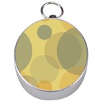 Yellow Grey Large Polka Dots Silver Compasses Front