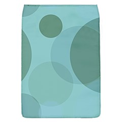 Teal Turquoise Blue Large Polka Dots Removable Flap Cover (l) by SpinnyChairDesigns