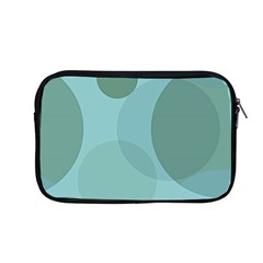 Teal Turquoise Blue Large Polka Dots Apple Macbook Pro 13  Zipper Case by SpinnyChairDesigns