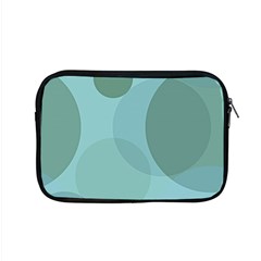 Teal Turquoise Blue Large Polka Dots Apple Macbook Pro 15  Zipper Case by SpinnyChairDesigns