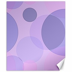 Purple Large Print Polka Dota Canvas 20  X 24  by SpinnyChairDesigns