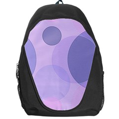 Purple Large Print Polka Dota Backpack Bag by SpinnyChairDesigns