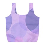 Purple Large Print Polka Dota Full Print Recycle Bag (L) Front