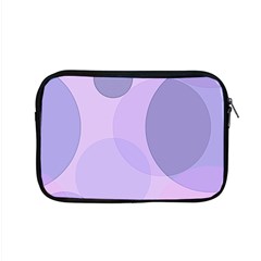 Purple Large Print Polka Dota Apple Macbook Pro 15  Zipper Case by SpinnyChairDesigns