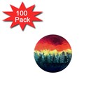 Rainbow Landscape 1  Mini Magnets (100 pack)  Front