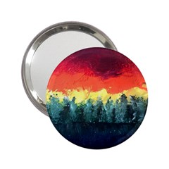 Rainbow Landscape 2 25  Handbag Mirrors