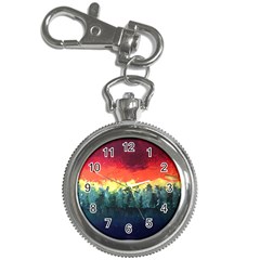 Rainbow Landscape Key Chain Watches by robinyukiko