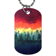 Rainbow Landscape Dog Tag (one Side) by robinyukiko