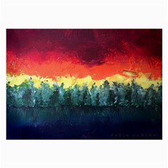 Rainbow Landscape Large Glasses Cloth by robinyukiko