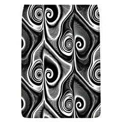 Abstract Black And White Swirls Spirals Removable Flap Cover (s) by SpinnyChairDesigns