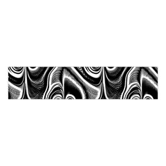 Abstract Black And White Swirls Spirals Velvet Scrunchie