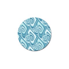 Abstract Blue White Spirals Swirls Golf Ball Marker (10 Pack) by SpinnyChairDesigns