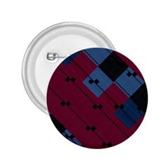 Burgundy Black Blue Abstract Check Pattern 2 25  Buttons by SpinnyChairDesigns