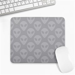 Grey Aliens Ufo Large Mousepads by SpinnyChairDesigns