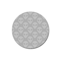 Grey Aliens Ufo Magnet 3  (round) by SpinnyChairDesigns