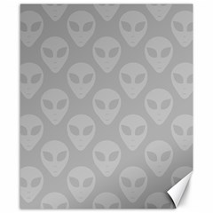 Grey Aliens Ufo Canvas 8  X 10  by SpinnyChairDesigns