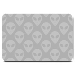 Grey Aliens Ufo Large Doormat  by SpinnyChairDesigns