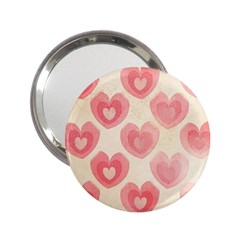 Pink Faded Hearts 2 25  Handbag Mirrors by SpinnyChairDesigns