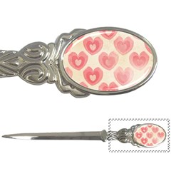 Pink Faded Hearts Letter Opener by SpinnyChairDesigns