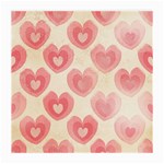 Pink Faded Hearts Medium Glasses Cloth Front