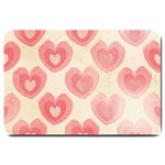 Pink Faded Hearts Large Doormat  30 x20  Door Mat