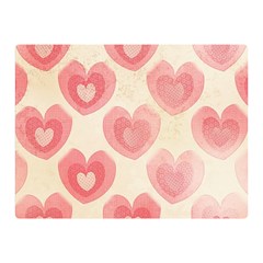 Pink Faded Hearts Double Sided Flano Blanket (mini)  by SpinnyChairDesigns