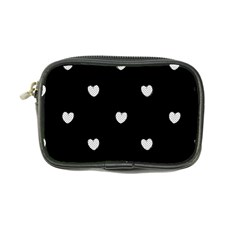 Black And White Polka Dot Hearts Coin Purse by SpinnyChairDesigns