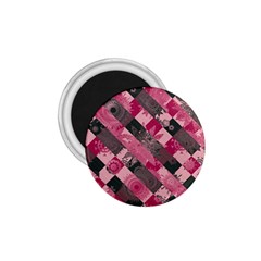 Abstract Pink Grey Stripes 1 75  Magnets by SpinnyChairDesigns