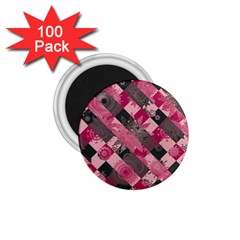 Abstract Pink Grey Stripes 1 75  Magnets (100 Pack)  by SpinnyChairDesigns