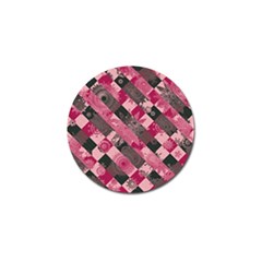 Abstract Pink Grey Stripes Golf Ball Marker (10 Pack)