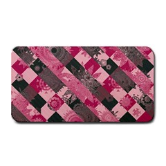 Abstract Pink Grey Stripes Medium Bar Mats by SpinnyChairDesigns