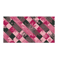 Abstract Pink Grey Stripes Satin Wrap by SpinnyChairDesigns