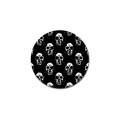 Black And White Skulls Golf Ball Marker (10 Pack) by SpinnyChairDesigns