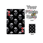 Black and White Skulls Playing Cards 54 Designs (Mini) Front - DiamondK