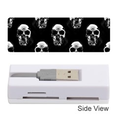 Black And White Skulls Memory Card Reader (stick) by SpinnyChairDesigns