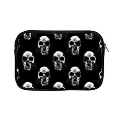 Black And White Skulls Apple Ipad Mini Zipper Cases by SpinnyChairDesigns