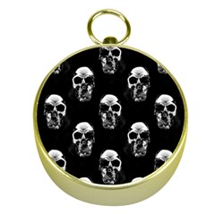 Black And White Skulls Gold Compasses