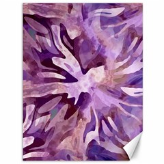 Plum Purple Abstract Floral Pattern Canvas 36  X 48  by SpinnyChairDesigns