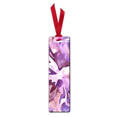 Plum Purple Abstract Floral Pattern Small Book Marks by SpinnyChairDesigns