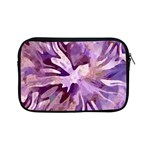 Plum Purple Abstract Floral Pattern Apple iPad Mini Zipper Cases Front