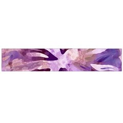 Plum Purple Abstract Floral Pattern Large Flano Scarf  by SpinnyChairDesigns