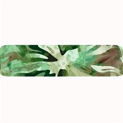 Green Brown Abstract Floral Pattern Large Bar Mats by SpinnyChairDesigns