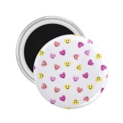 Cute Colorful Smiling Hearts Pattern 2 25  Magnets by SpinnyChairDesigns