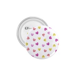 Cute Colorful Smiling Hearts Pattern 1 75  Buttons by SpinnyChairDesigns