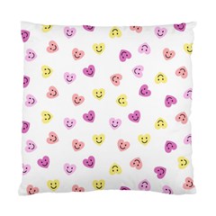 Cute Colorful Smiling Hearts Pattern Standard Cushion Case (one Side) by SpinnyChairDesigns