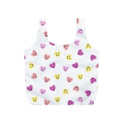 Cute Colorful Smiling Hearts Pattern Full Print Recycle Bag (s)