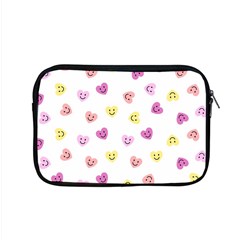 Cute Colorful Smiling Hearts Pattern Apple Macbook Pro 15  Zipper Case by SpinnyChairDesigns